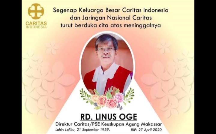 [BERDUKA LAGI] Pastor Linus Oge Pr Dikabarkan Meninggal Dunia di Makassar