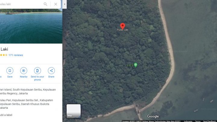 Ini Penjelasan Google soal Tanda SOS dan TOLONG yang Muncul di Pulau Laki