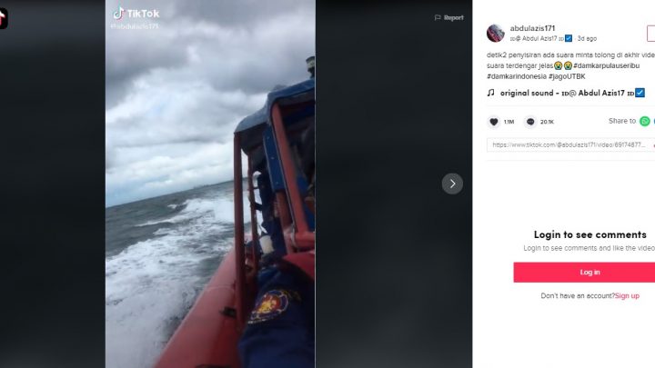 Terdengar Suara Minta ‘Tolong’ saat Petugas Melakukan Pencarian Sriwijaya Air SJ-182, Videonya Viral