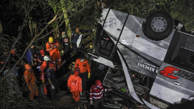 Update Terbaru, Korban Kecelakaan Bus di Sumedang, Jumlah 66 Orang, Ada Balita