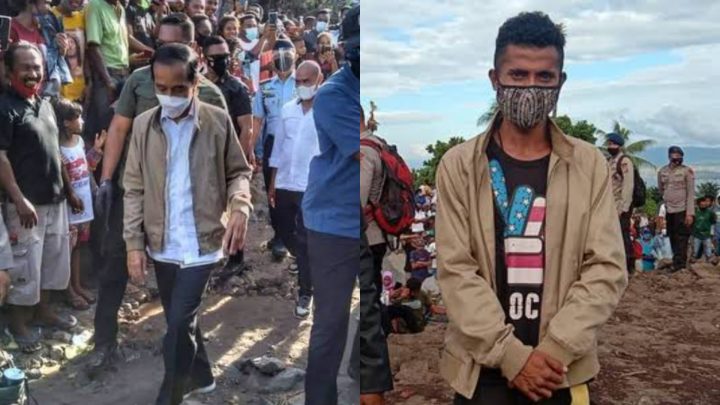 Teriak Lanjutkan 3 Periode, Pemuda di Adonara Dihadiahi Jaket yang Dipakai Jokowi