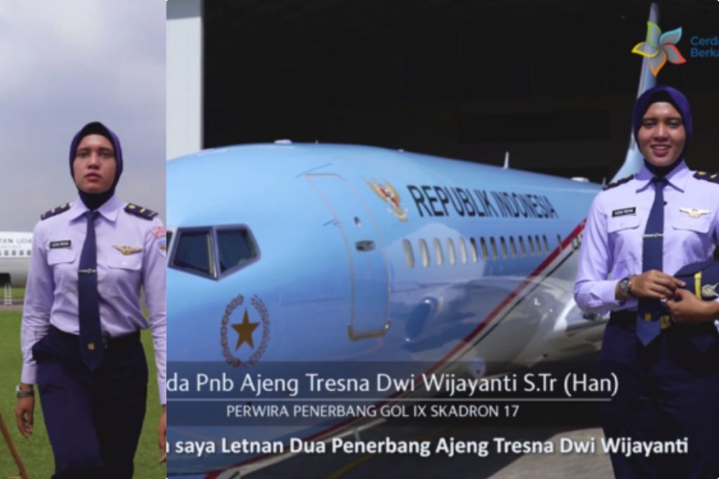 Letda Pnb Ajeng Tresna Dwi Wijayanti (Sumber: YouTube Cerdas Berkarakter Kemdikbud RI).