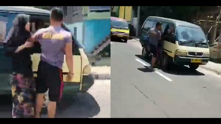 Heboh Video Pria Berkaos Brimob Pukuli Pintu Angkot di Pinggir Jalan, Ternyata Ini Sosoknya