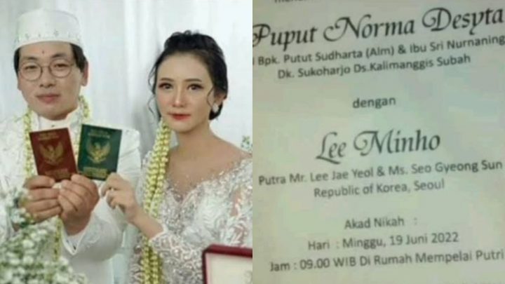 Sosok Pria Korea Bernama Lee Minho yang Viral Nikahi Wanita Indonesia Terbongkar, Dia Ternyata