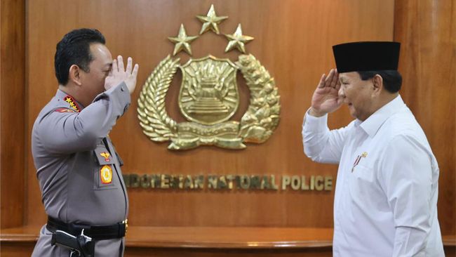 Menhan Prabowo Tiba-tiba Sambangi Kapolri di Mabes, Pembicaraannya Sangat Penting, Ini Isinya