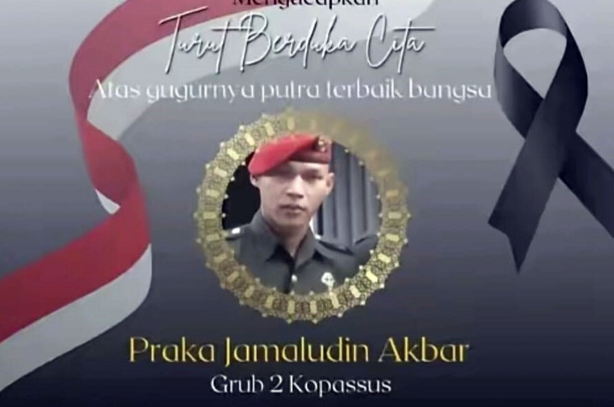 Innalillahi, Praka Jamaluddin Gugur Ditembak, TNI Berduka